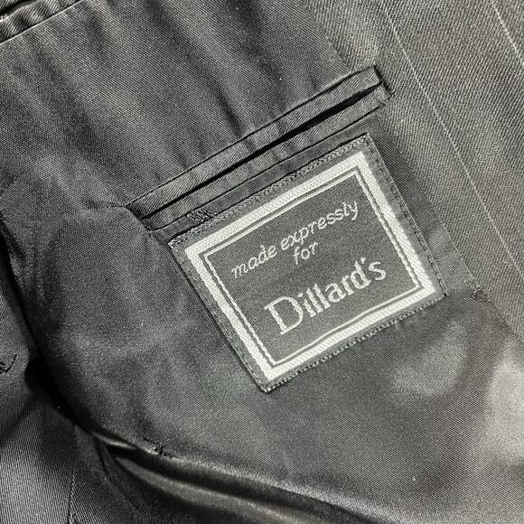 Yves Saint Laurent Mens 44L Pinstripe 100% Worsted Wool Blazer Sport Coat VTG - Picture 8 of 14